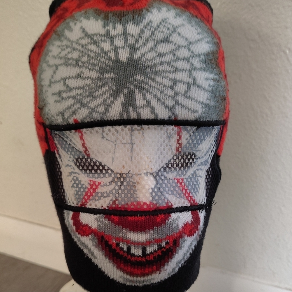 IT Pennywise Clown Roll Down Beanie Mask-Horror Movie Winter Knit Hat